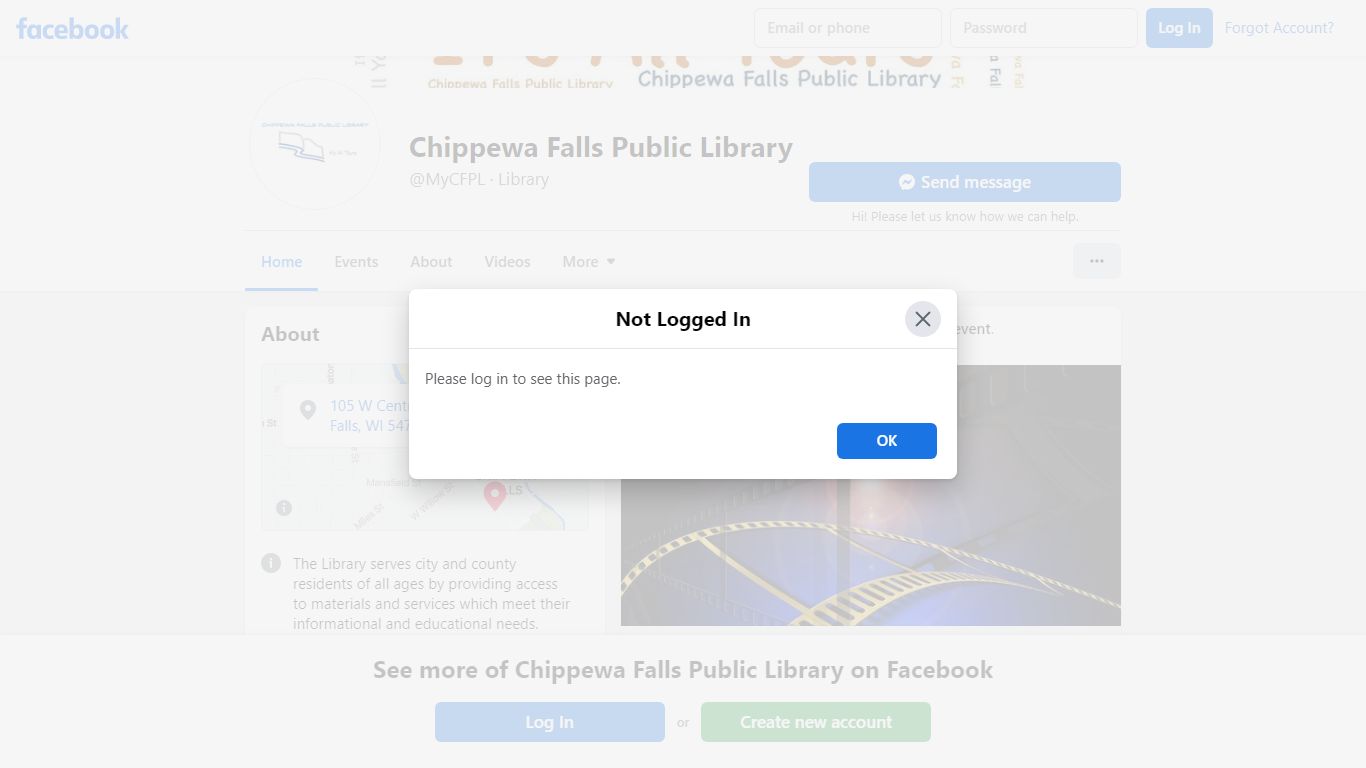 Chippewa Falls Public Library - Home - facebook.com